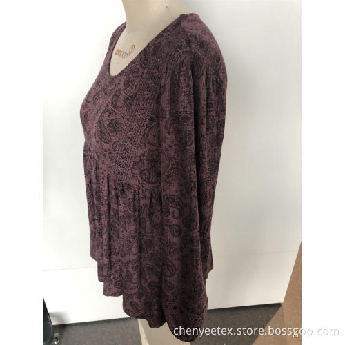 Long women's print long sleeves